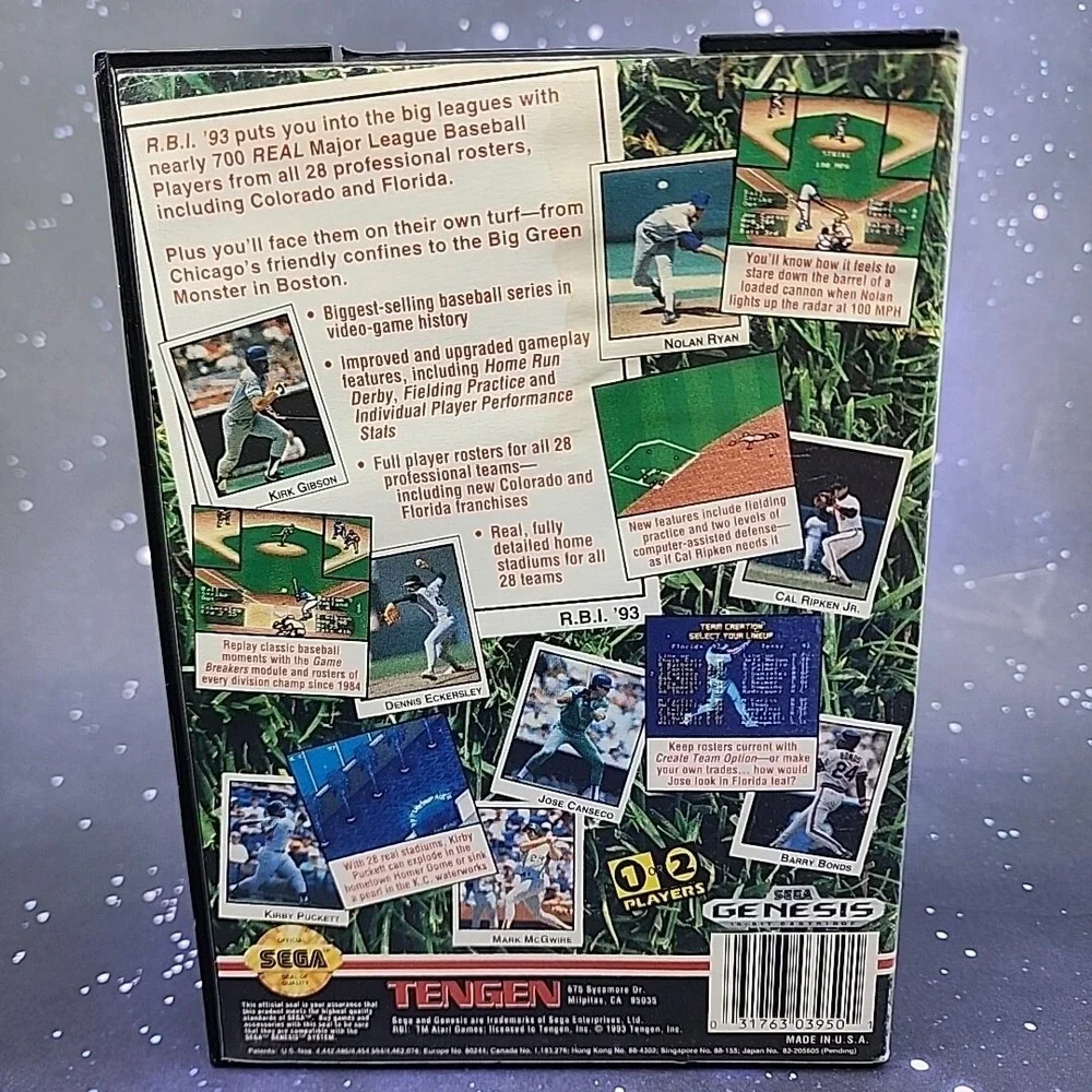 R.B.I. Baseball '93 (Sega Genesis, 1993) CIB Complete Video Game Tested Working